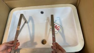 Pát đỡ lavabo âm bàn KAG-PAT11 kệ inox chậu lắp dưới mặt đá thích hợp với tất cả lavabo âm bàn