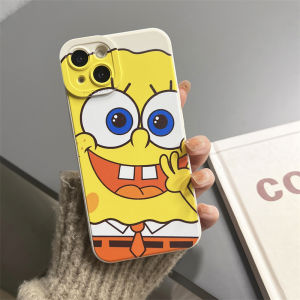 Cartoon Strawberry Bear Kawaii Phone Case Silicone Protective Cover for 13 12 pro Max 15 Couples 16 Max Women 11 Girls 8 plus Sponge Bob 14 Squidward