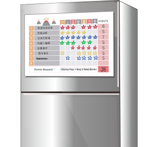 Childrens Growth Self-discipline Good Habits Weekly Planner Erasable Soft Magnetic Whiteboard Fridge Magnet Wall Sticker