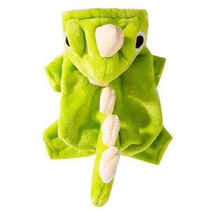 Pet Clothes with Hat for Cat and Dog Little Dinosaur Transformation Costume