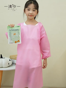 Childrens Long-sleeved Apron Waterproof Snd anti-fouling Studio School Student painting Smock