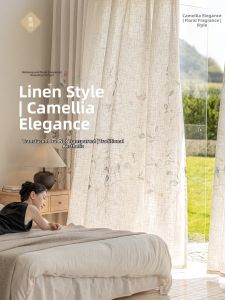 YIJIAREN | Light Transmitting Privacy Protecting Linen Sheer Curtain