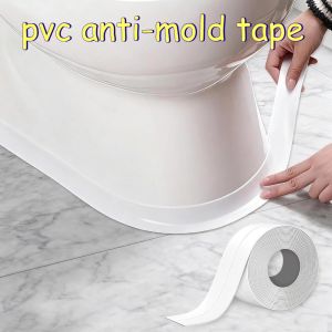 White Caulk Tape Self-Adhesive Sealing Tape for Kitchen Sink Toilet Bathtub Shower Tub Floor Wall Edge Protector Strip