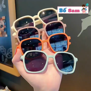 Kính râm thời trang phom vuông cho bé trai bé gái chống tia UV cho bé đi biển Shop Bố Sam