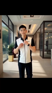 Áo sơ mi nam cộc tay phong cách hàn quốc ôm body thiết kế kéo khóa sang chảnh và độc lạ - T42