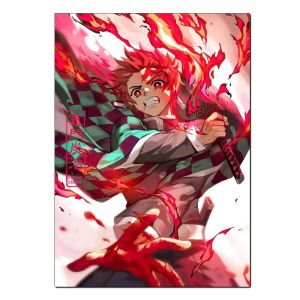 KAYOU | Bộ Tranh Kim Cương 5D Tự Làm Demon Slayer Anime Đính Đá Toàn Bộ Tranh Khảm Nhân Vật Tanjiro Nezuko Trang Trí Tường Quà Tặng