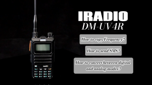 Iradio DM-UV4R DMR Digital Analog Walkie Talkie AES-256 Encryption SMS Dual Mode NOAA Ham CB 2 Two Way Radio For RT-4D Long Range 50km