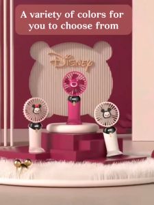 Disney 10000mah small handheld folding fan usb charging portable lazy silent portable large fan