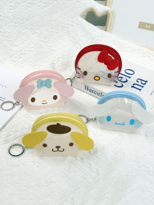 Transparent Jelly Portable Small Size Big Ear Dog Clow M Melody Kids Student Coin Headset Storage Coin Purse