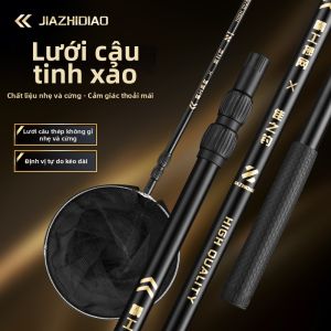 JIAZHIDIAO | Ultra Light Super Hard Stainless Steel Fishing Net for Carp Fishing