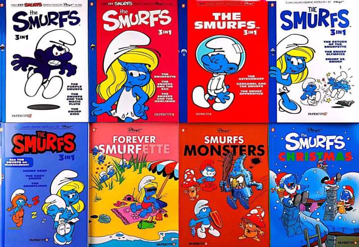 The Smurfs Graphic Novels Series 3-in-1(Vol #1-5), Smurfette
