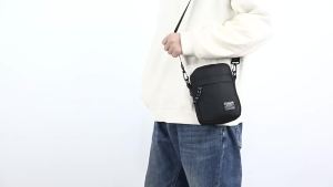 NESKIM Trendy Men’s Oxford Sling Bag Waterproof Small Shoulder Bag Casual Korean Style Crossbody Bag Beg Lelaki Pouch Bag Man