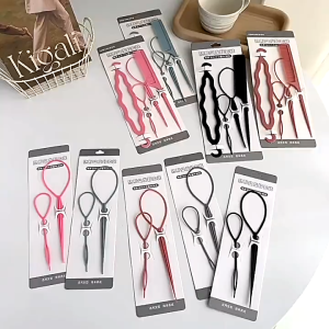 Sisir Rambut Set Isi 4 Styling Set Sisir Rambut Alat Sanggul Ikat Kepang 4 In 1 Cepol