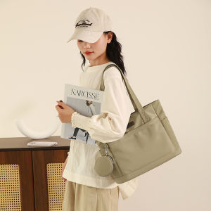 Large Capacity Tote Bag Versatile Usage Nylon Oxford Cloth