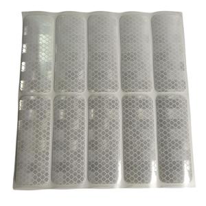 10pcs/set Reflective Stickers High Visibility Waterproof Warning Reflector Tapes Self-adhesive Safety Reflect Strips For Bicycle