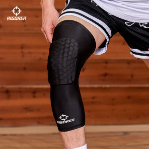 RIGORER Knee Pad for Basketball Honeycomb Anti-Collision Breathable Knee Protective Gear Mens and Women Non-slip High Density Elasticity Knee Support