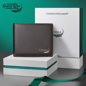 Crocodile | Mens Genuine Leather Short Wallet