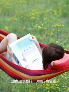 Camping Hammock (LARGE SIZE) Portable Outdoor Hammock Cotton Rope