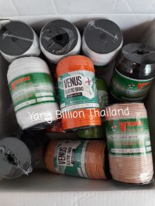 ยางยืดวีนัส (ยางกลม) VENUS ม้วนใหญ่ ยางรัดผม RB5N-4 ขนาด 1.5มิล 288หลา/ม้วน