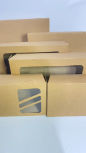 Paper Lunch Box Bahan Kraft / Kraft Full Laminasi Size S M & L