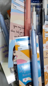 Teachers Day Pen and Sleeve Gift Set with Personalized Cards