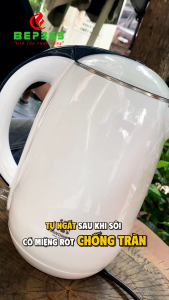 Ấm Siêu Tốc Hawonkoo KEH-180-W – Dung Tích 1.8L – Công Suất 1500W – Tự Ngắt An Toàn – Mở Nắp Một Chạm – Đun Nhanh – Hoạt Động Ổn Định – Thiết Kế Hiện Đại – Tiện Lợi – Chính Hãng