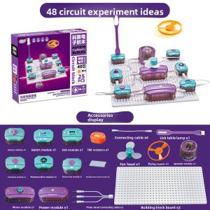MINGZHUO | Educational Electronic Building Blocks for Boys and Children Circuit Experiment Set