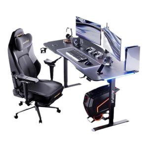E-sports Computer Desk And Chair Set Intelligent Height Adjustable Solid Wood Book Desk Modern Simple Style Home Furniture