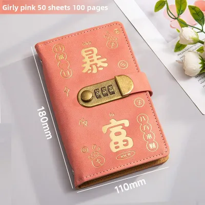 New Large Capacity Cash Storage Wallets Money Saving Books with Password Lock Financial Management Account Register Books