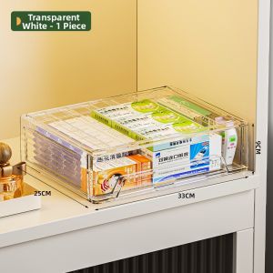 youqin | Drawer-type Transparent Household Medicine Box Multi-layer Organization