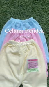 3 Pcs Celana Pendek Bayi Salur Motif Bergaris Halus Lembut