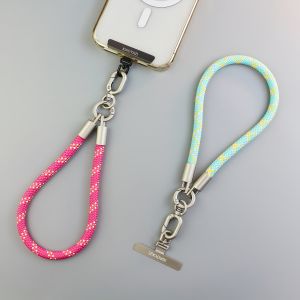 สายรัดข้อมือโทรศัพท์มือถือแบบสั้นสำหรับผู้หญิง สายรัดข้อมือแบบทนทาน แผ่นรองโทรศัพท์มือถือ เครื่องประดับโทรศัพท์มือถือ