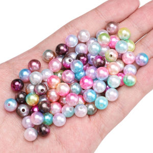 Hot Fashion 4/6/8/10mm Round Imitation Pearl Beads Multiple Colour Plastic ABS Beads For DIY Bracelet Necklace Earring Jewelry Making Beads