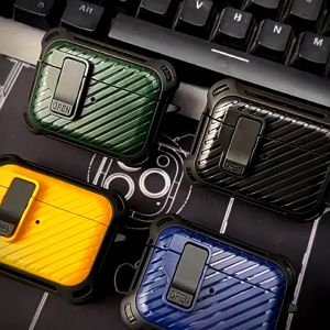 เคสแอร์พอด รุ่นที่ 3 2 1 Pro ฝาครอบ คลิปล็อค ป้องกันหาย เคสแข็ง พร้อมที่คล้อง ซึ่งสำหรับแอร์พอด AirPods3 AirPods Pro2 (Model.14)