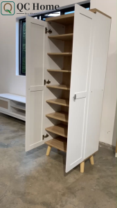 QC Home Shoe Cabinet Shoe Rack Storage Cabinet Pisces