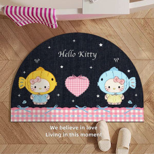 Đệm Phòng Tắm HelloKitty Hoạt Hình Dễ Thương Thấm Hút Nhanh Khô Chống Trượt Chống Bẩn Cho Cửa Phòng Tắm Đệm Sàn Nhà Máy Chất Liệu Sợi Polyester