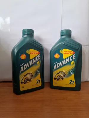 100% ORIGINAL W2T SHELL ADVANCE 2T WANGI 1L