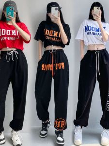 Summer Jazz Dance Fitness Sportswear Set Adult Belly Show Top Hip Hop Street Dance Practice Clothes Cotton Ethnic Stage Costume