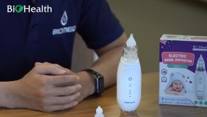 Máy hút mũi cao cấp BIOHEALTH DQ21 (Úc)-cho bé và người lớn-Pin sạc-Hút dịch mũi gỉ mũi