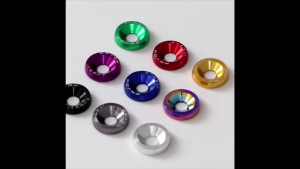 10pcs/pack Retrofit Spacer Screw M6 JDM Style Fender Washer Aluminum Washer and Steel Bolt Integra Spacer