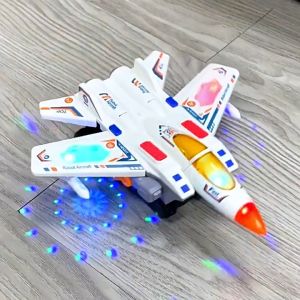 Đồ chơi máy bay chiến đấu biến hình robot chạy pin (tặng kèm pin) có nhạc và đèn led đẹp mắt dành cho bé >1T - MiniKids