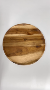 Đĩa tròn gỗ Tràm thủ công mỹ nghệ – Dùng trang trí đựng trái cây món ăn decor bàn ăn sang trọng
