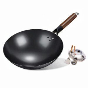 Rustproof Nitriding Wok Round Bottom 26-32cm
