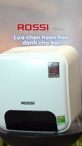 Bình nóng lạnh gián tiếp Rossi Blanc Vuông (15/20/30 Lít) - Chính hãng Bảo Hành 20 năm