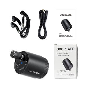 Portable Water Leak Detector Audio Amplifier Underground Pipe Floor Heating Sound Collector Hidden Pipeline Precise Leak Finder