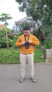 Bos Clothing - Mini Sling Bag Pria / Tas HP Dompet Waterproof / Tas Selempang Handphone Anti Air Terbaru