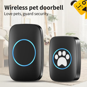 Reddog cảm ứng không dây chuông cửa đối với Trang chủ chuông cửa không dây cho nhà vệ sinh cho chó đào tạo cảm ứng-loại chuông cửa cho chó-Chúng tôi & phích cắm châu Âu