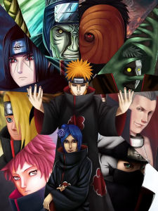 Bandai | Oil Painting By Numbers Anime N-Naruto S-Shippuden Characters Home Decor Modern Wall Decor for Living Room Bedroom Gift No Frame