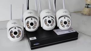 Hiseeu | Hiseeu 3/5MP WiFi Security Surveillance Camera System Kit Motion Tracking Color Night Vision 10CH NVR Wireless CCTV Cameras Set