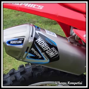 Knalpot Norifumi WHOOPS Competition Free Laser Nama KLX230 KLX250 CRF230 CRF250 DTRACKER230